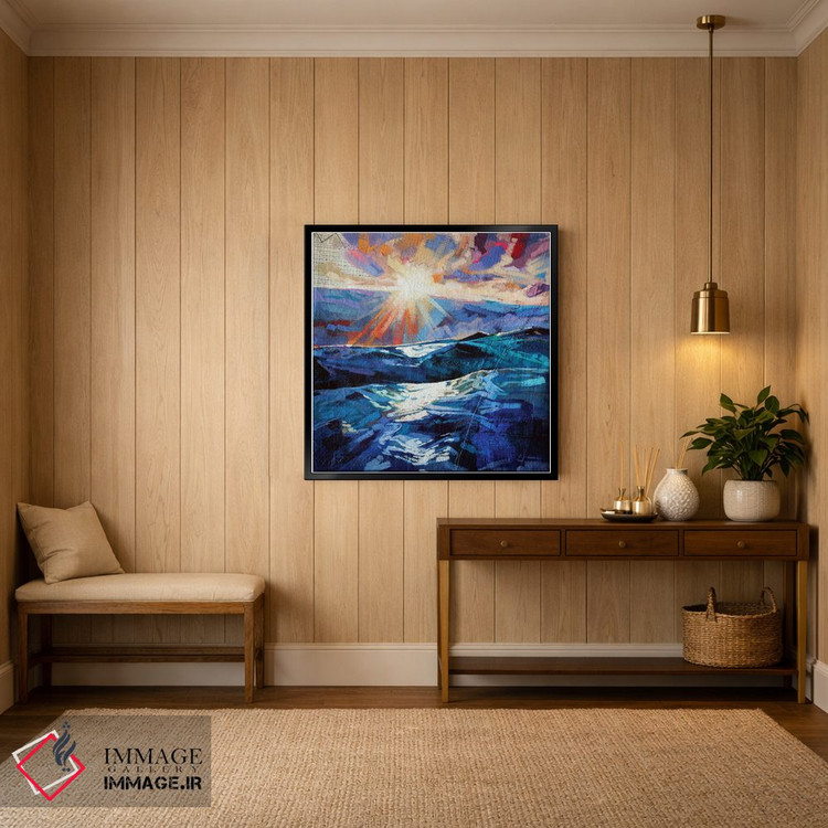 تابلو دکوراتیو دریای طوفانی در تولان اثر کوین لاوری - D2B