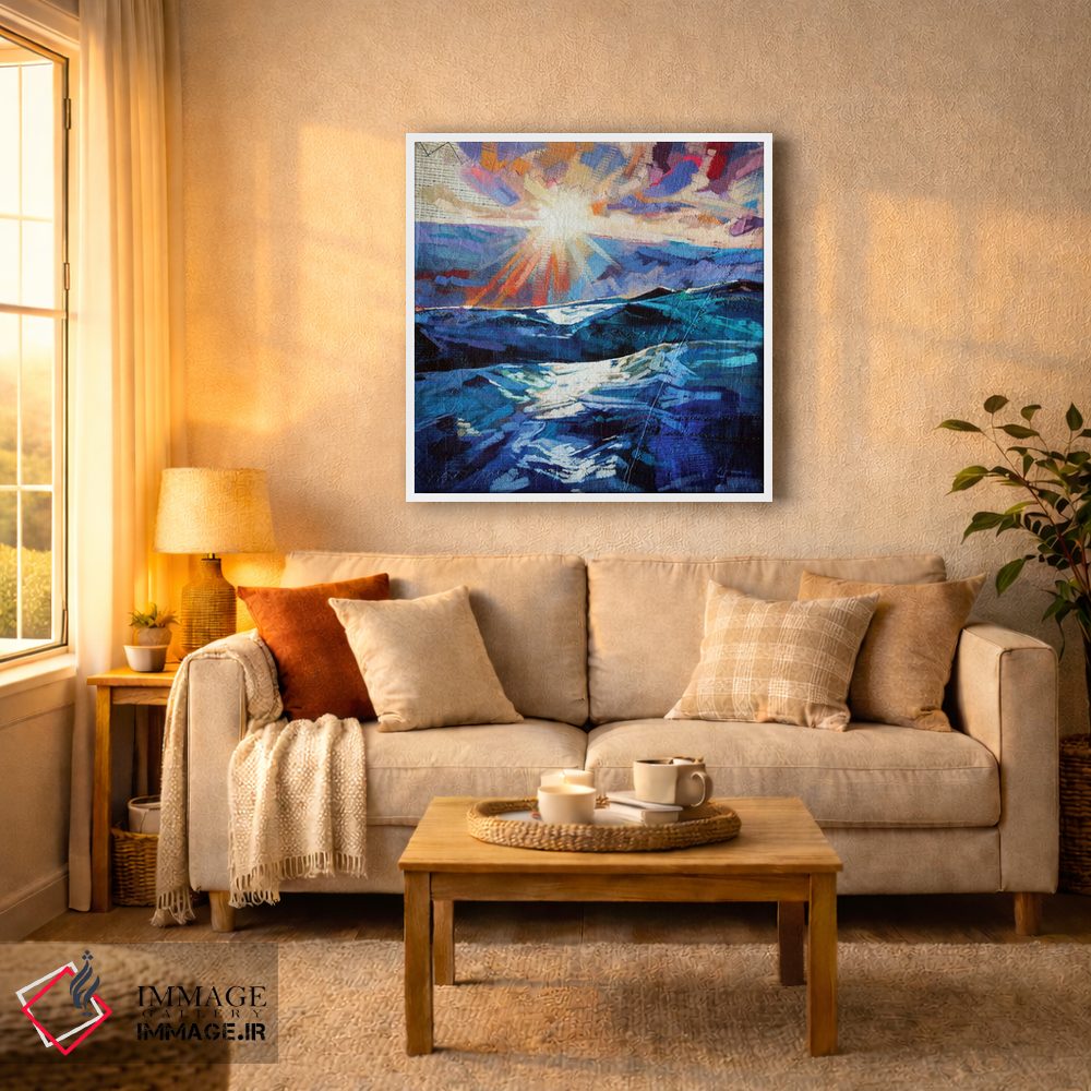 تابلو دکوراتیو دریای طوفانی در تولان اثر کوین لاوری - D5W