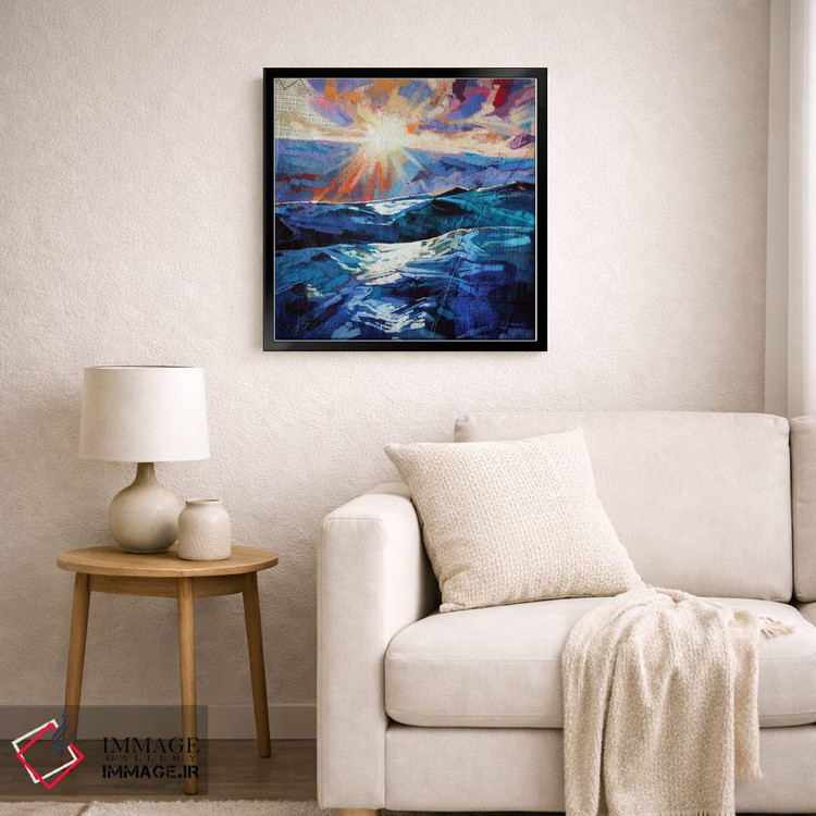 تابلو دکوراتیو دریای طوفانی در تولان اثر کوین لاوری - D6B
