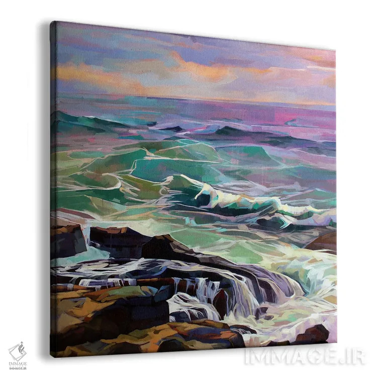 تابلو دکوراتیو کریوی، طوفان النور اثر کوین لاوری - نمای پرسپکتیو محصول