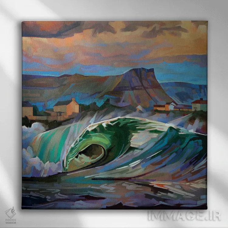 تابلو دکوراتیو ساحل اصلی، باندوران ۲ اثر کوین لاوری - نمای روبهرو روی دیوار