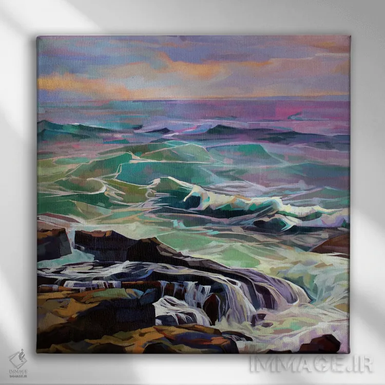 تابلو دکوراتیو کریوی، طوفان النور اثر کوین لاوری - نمای روبهرو روی دیوار