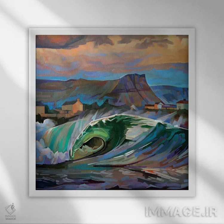 تابلو دکوراتیو ساحل اصلی، باندوران ۲ اثر کوین لاوری - نمای قابدار سفید