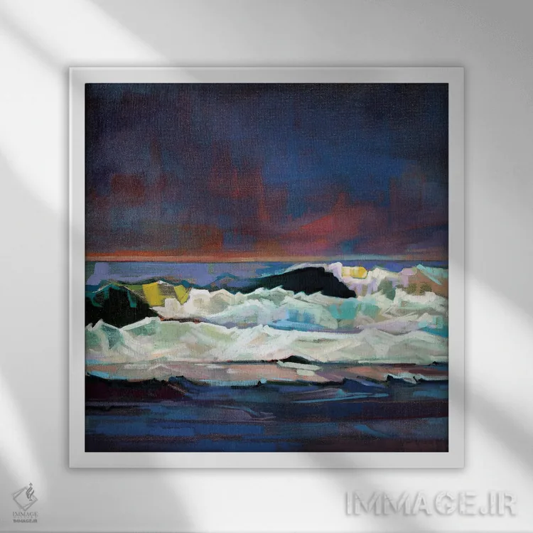 تابلو دکوراتیو زمستان در لیتریم ۳ اثر کوین لاوری - نمای قابدار سفید