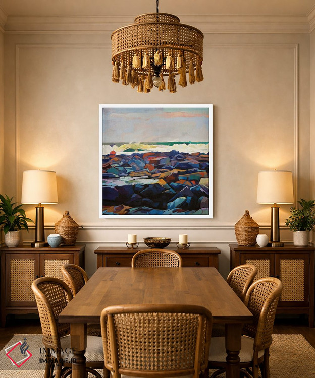 تابلو دکوراتیو خط ساحلی تولاگان، طوفان اما اثر کوین لاوری - D3W