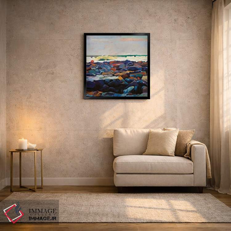 تابلو دکوراتیو خط ساحلی تولاگان، طوفان اما اثر کوین لاوری - D4B