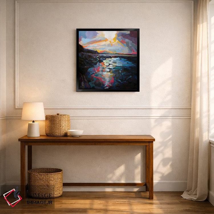 تابلو دکوراتیو صخره های آفتاب خورده در تولاگان اثر کوین لاوری - D5B