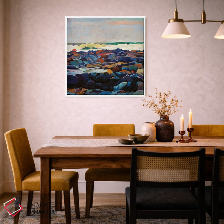 تابلو دکوراتیو خط ساحلی تولاگان، طوفان اما اثر کوین لاوری - D6W