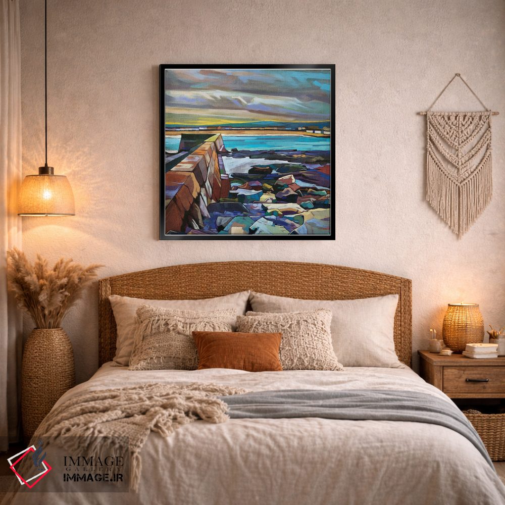 تابلو دکوراتیو اسکله کیلکی اثر کوین لاوری - D3B