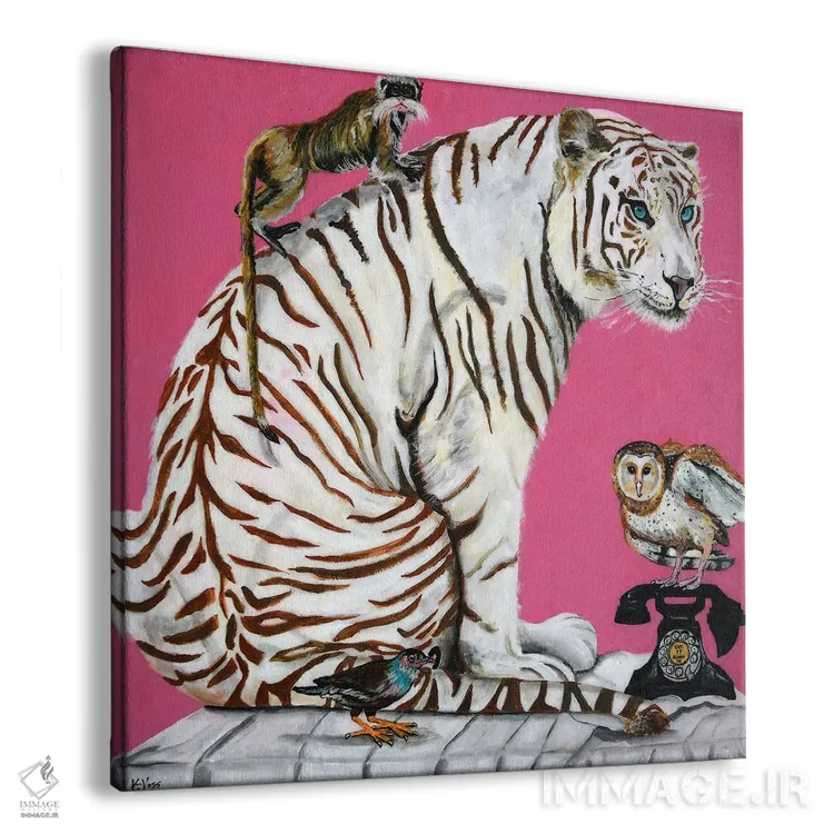 تابلو دکوراتیو دوستان غیرمنتظره اثر کریستین ووس - نمای پرسپکتیو محصول