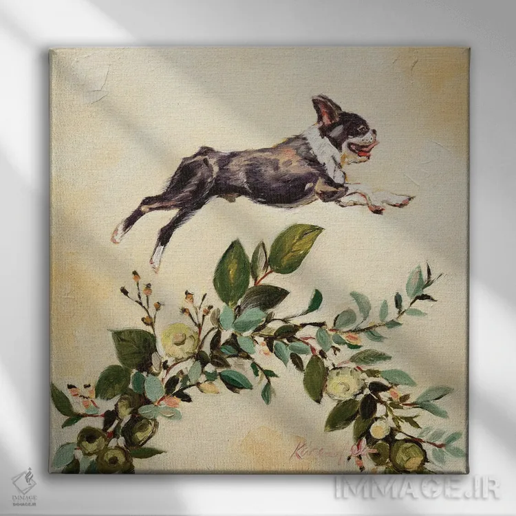 تابلو دکوراتیو جهش ایمانی اثر کارن وبر - نمای روبهرو روی دیوار