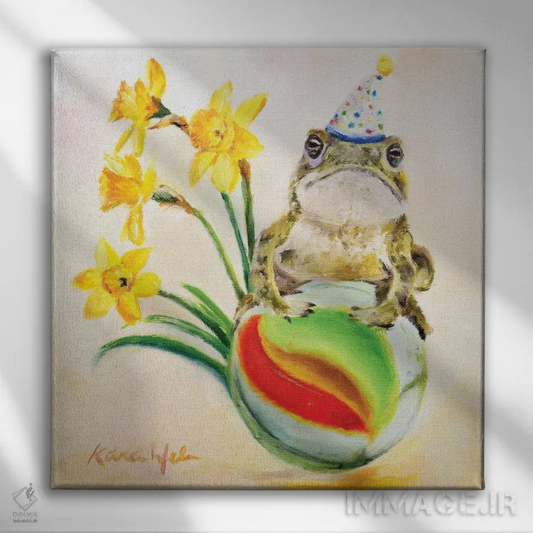 تابلو دکوراتیو بهترین آرزوها برای تو اثر کارن وبر - نمای روبهرو روی دیوار