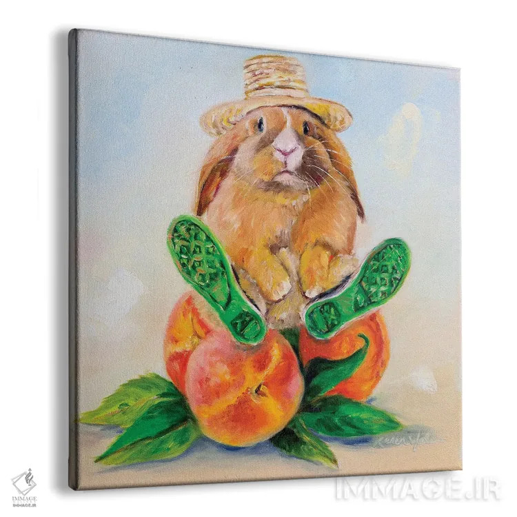 تابلو دکوراتیو هلوهای آقای ایستردی اثر کارن وبر - نمای پرسپکتیو محصول