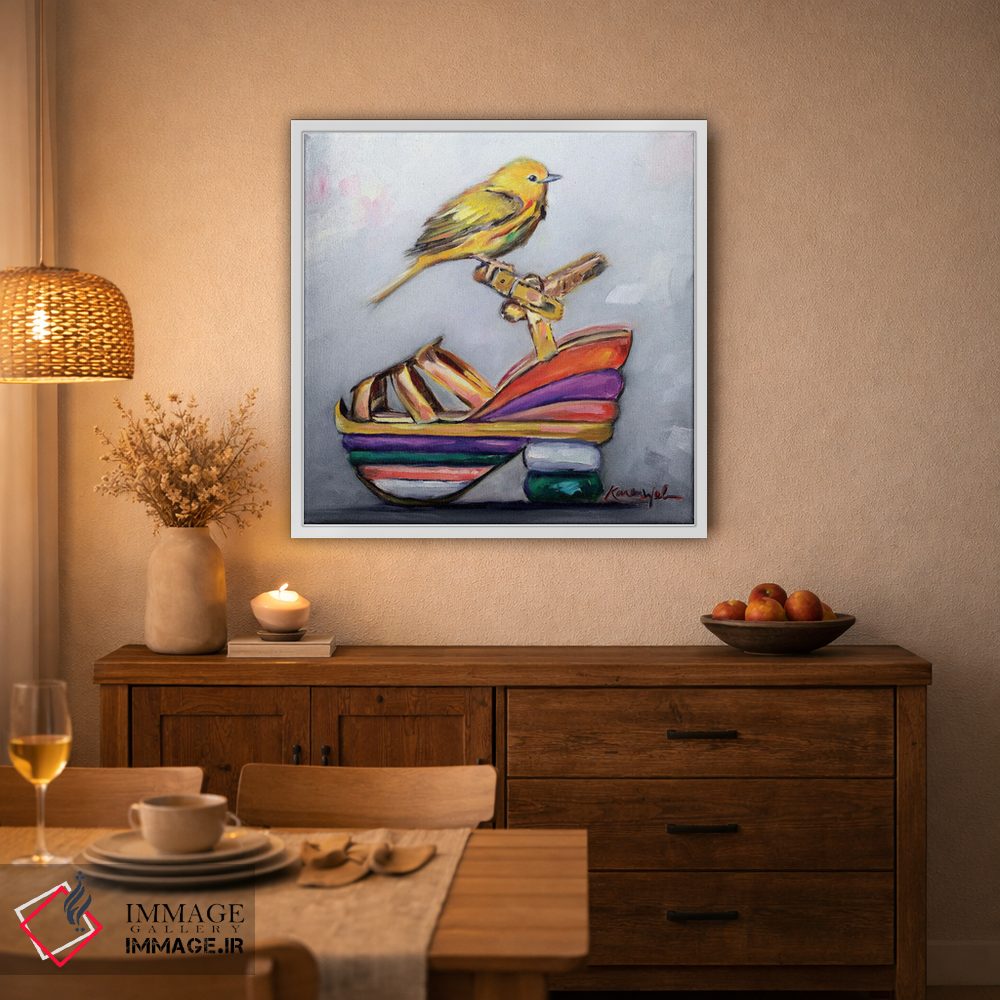 تابلو دکوراتیو طلوع خورشید در صندل اثر کارن وبر - D3W