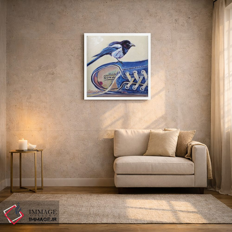 تابلو دکوراتیو گفتگوی زاغی اثر کارن وبر - D2W