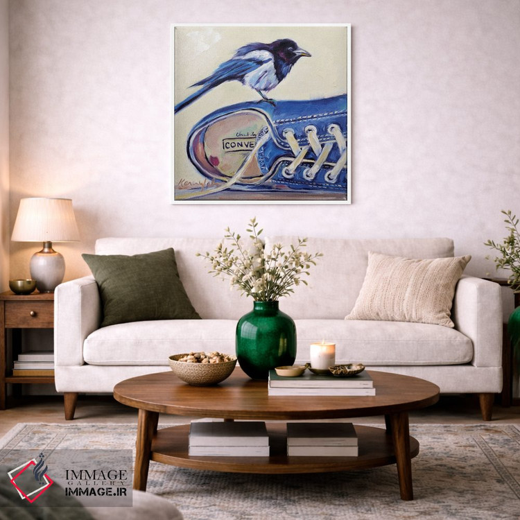 تابلو دکوراتیو گفتگوی زاغی اثر کارن وبر - D3W