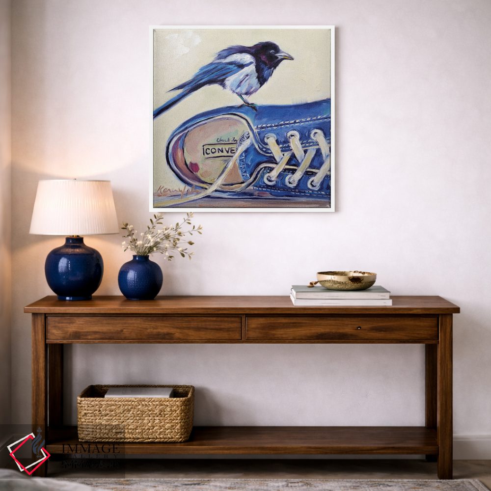 تابلو دکوراتیو گفتگوی زاغی اثر کارن وبر - D4W