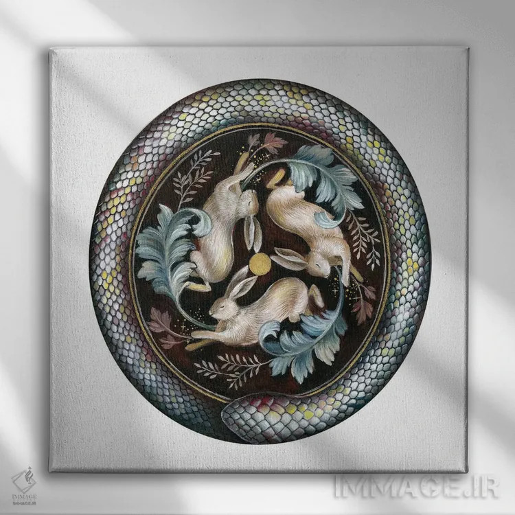 تابلو دکوراتیو اونتوروم ۳ اثر کیمرا واچنا - نمای روبهرو روی دیوار