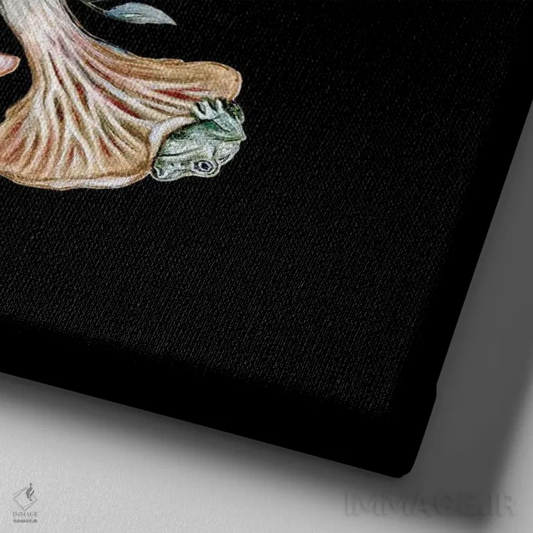 تابلو دکوراتیو حلقه پریان اثر کیمرا واچنا - نمای نزدیک بافت بوم