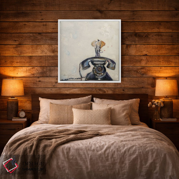 تابلو دکوراتیو تلفن فیل اثر کارن وبر - D4W