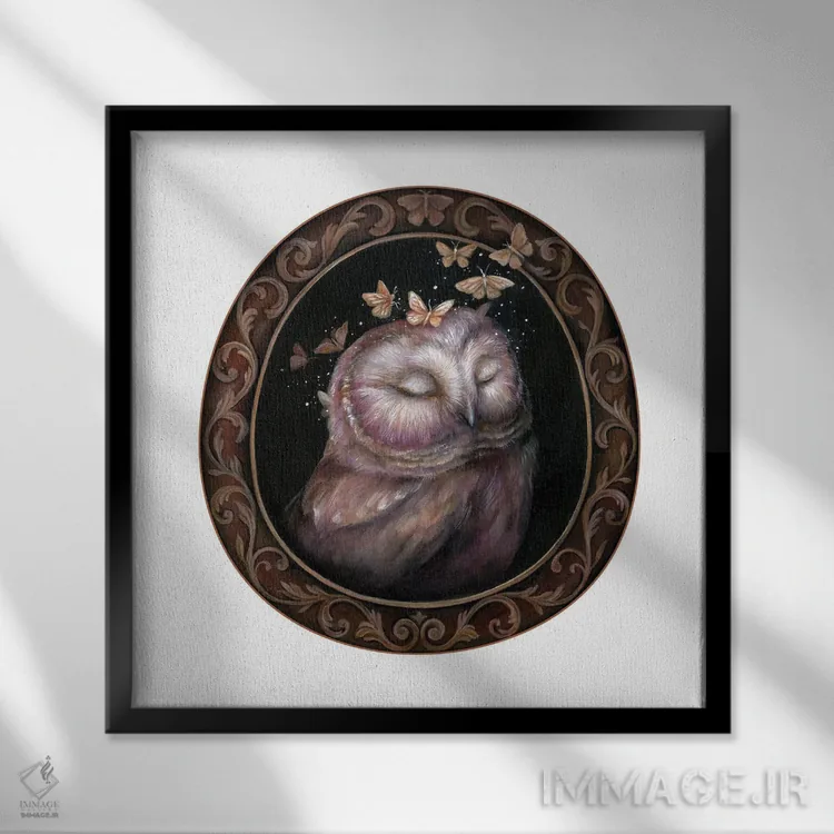 تابلو دکوراتیو رویای پاییز اثر کیمرا واچنا - نمای قابدار مشکی