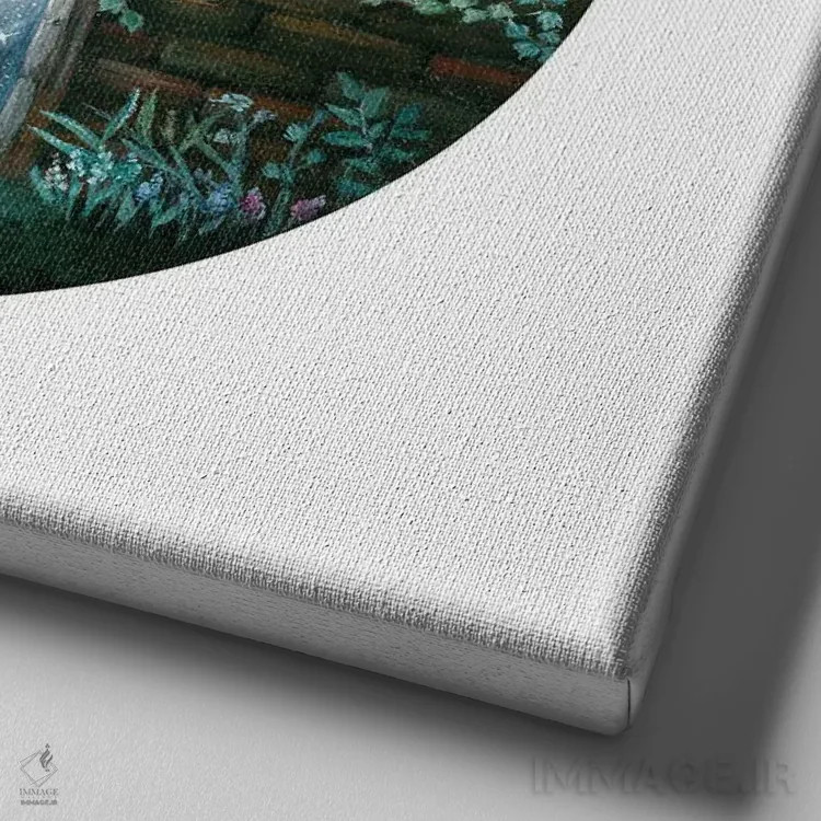 تابلو دکوراتیو طاق اثر کیمرا واچنا - نمای نزدیک بافت بوم