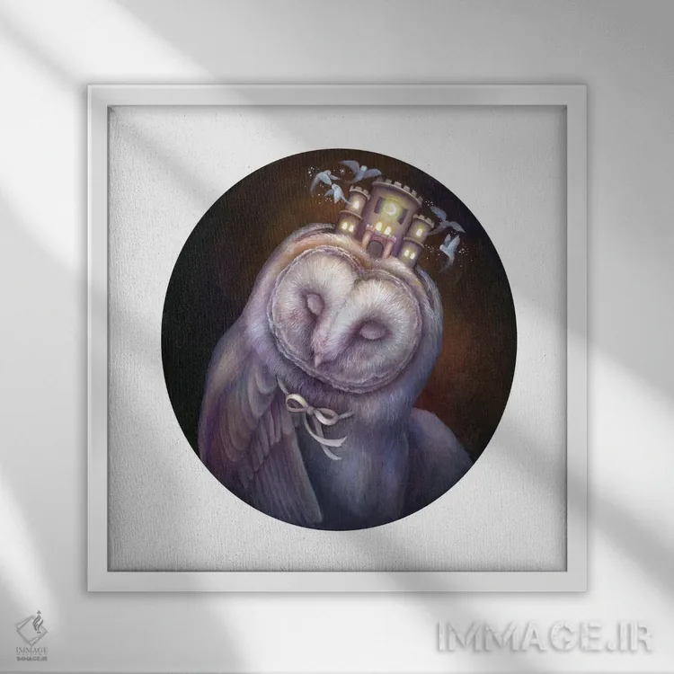 تابلو دکوراتیو کلاه قلعه ی تسخیر شده اثر کیمرا واچنا - نمای قابدار سفید