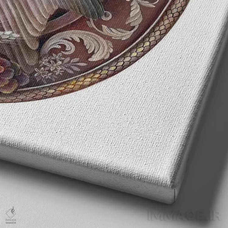 تابلو دکوراتیو پاییز اثر کیمرا واچنا - نمای نزدیک بافت بوم