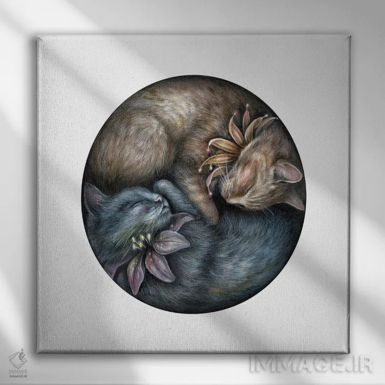 تابلو دکوراتیو جونیپر و نیم اثر کیمرا واچنا - نمای روبهرو روی دیوار