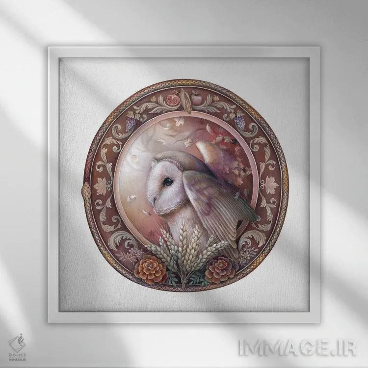 تابلو دکوراتیو پاییز اثر کیمرا واچنا - نمای قابدار سفید