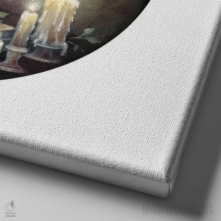 تابلو دکوراتیو اگر من یک گربه-خفاش بودم اثر کیمرا واچنا - نمای نزدیک بافت بوم