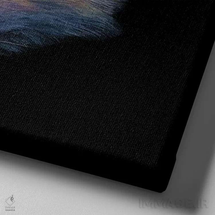 تابلو دکوراتیو فراتر از بوته زار اثر کیمرا واچنا - نمای نزدیک بافت بوم