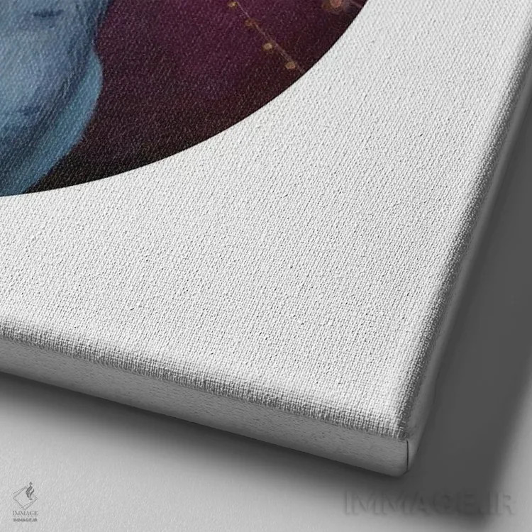 تابلو دکوراتیو کلاه جادوی کاربردی اثر کیمرا واچنا - نمای نزدیک بافت بوم