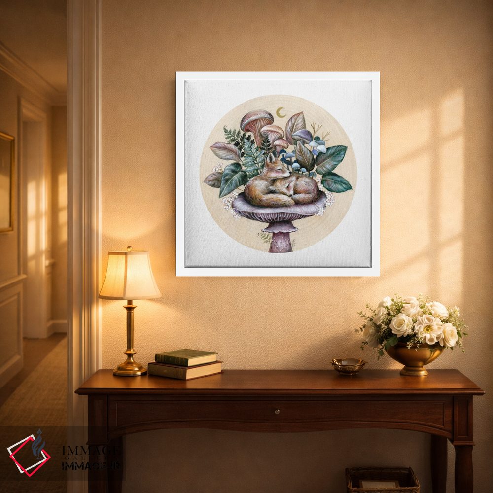 تابلو دکوراتیو روباه های خوابیده اثر کیمرا واچنا - D2W