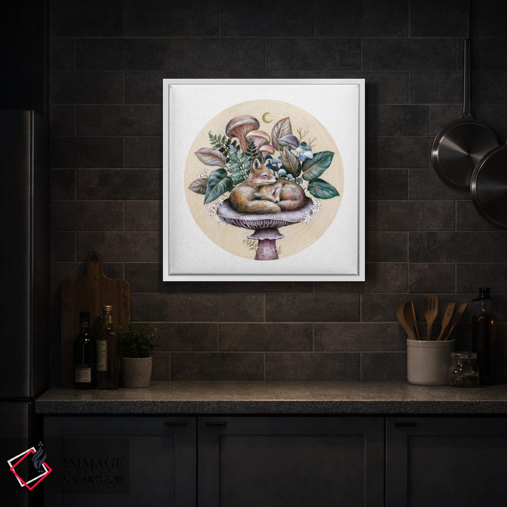 تابلو دکوراتیو روباه های خوابیده اثر کیمرا واچنا - D1W