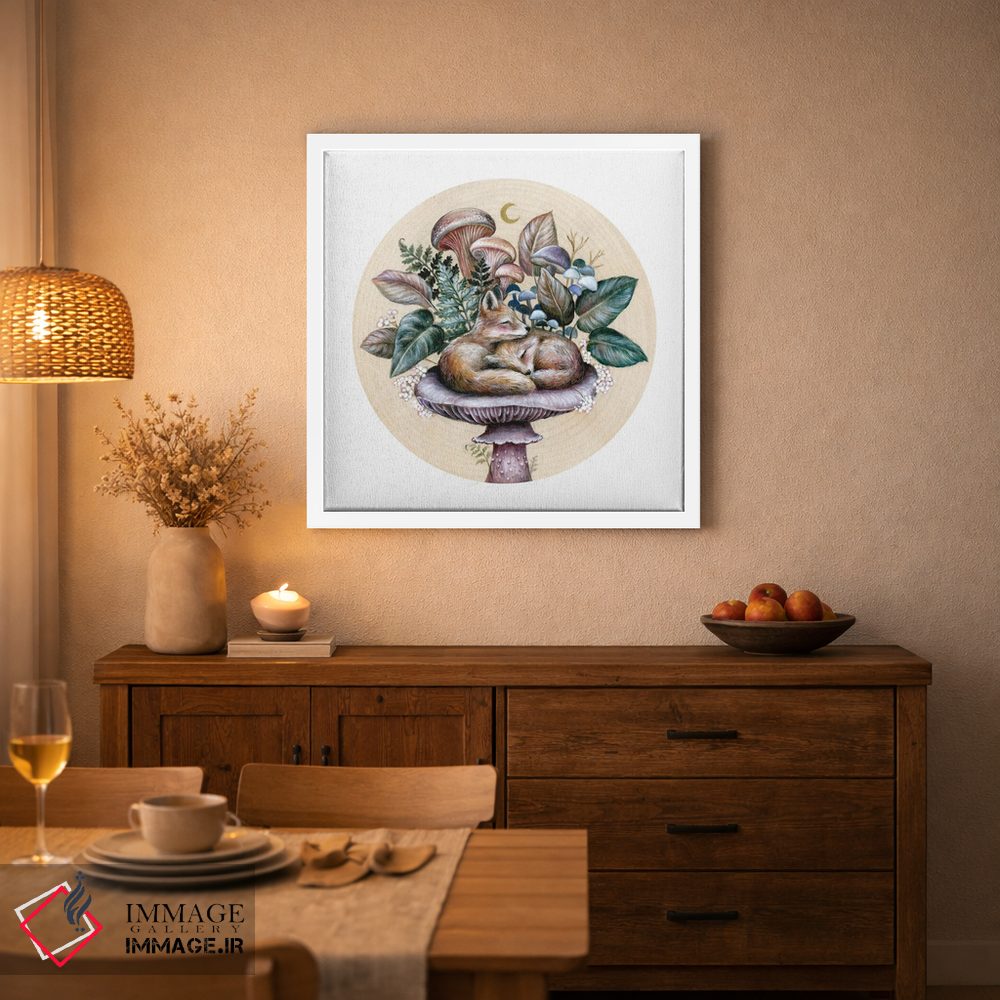 تابلو دکوراتیو روباه های خوابیده اثر کیمرا واچنا - D3W