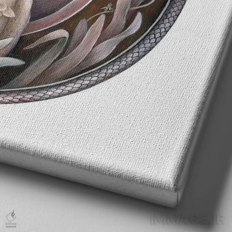 تابلو دکوراتیو بهار اثر کیمرا واچنا - نمای نزدیک بافت بوم