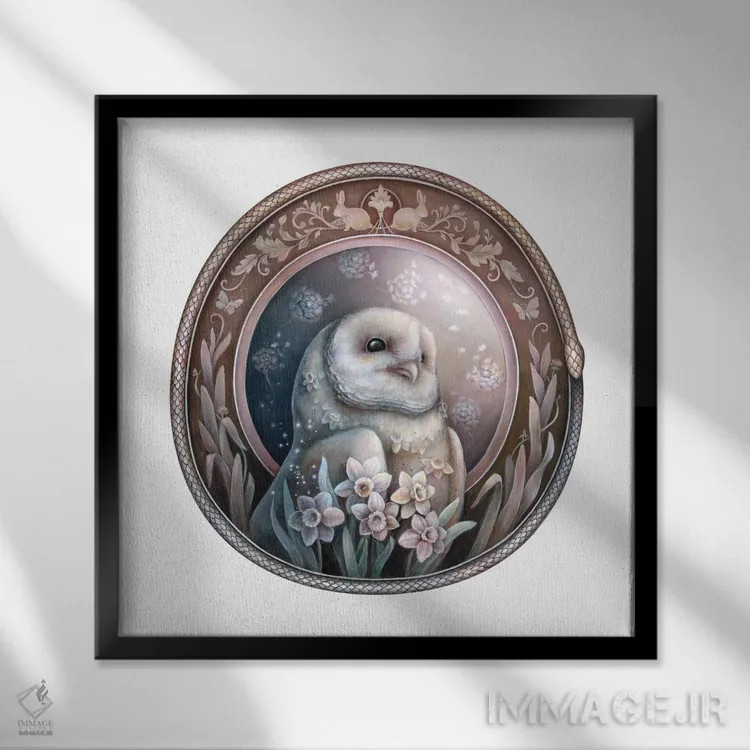 تابلو دکوراتیو بهار اثر کیمرا واچنا - نمای قابدار مشکی