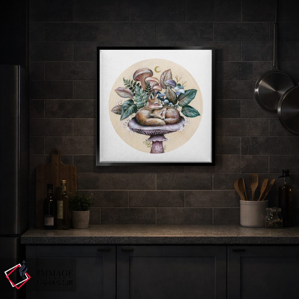 تابلو دکوراتیو روباه های خوابیده اثر کیمرا واچنا - D4B