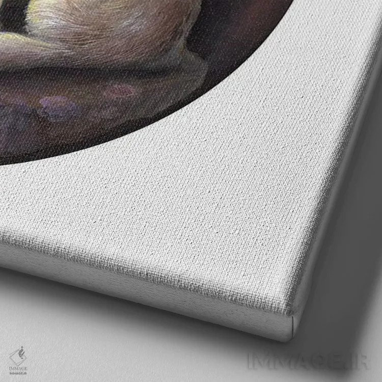 تابلو دکوراتیو آینه پیش گویی اثر کیمرا واچنا - نمای نزدیک بافت بوم