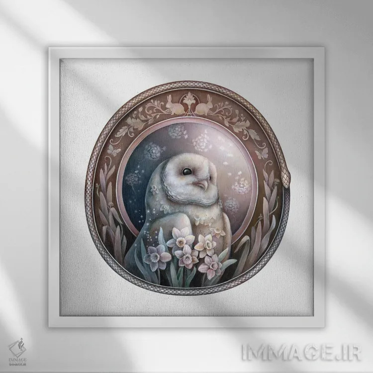 تابلو دکوراتیو بهار اثر کیمرا واچنا - نمای قابدار سفید