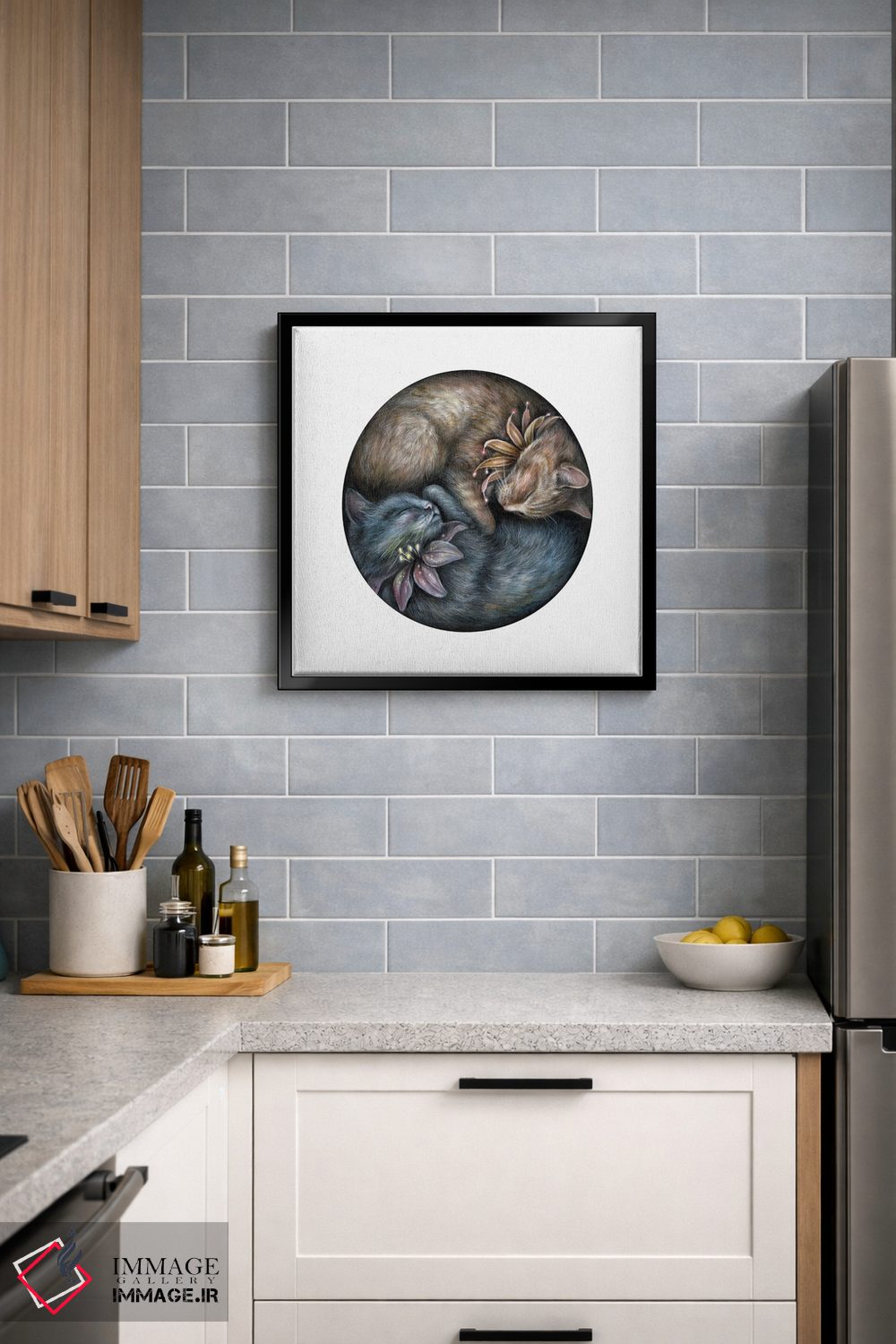 تابلو دکوراتیو جونیپر و نیم اثر کیمرا واچنا - D5B