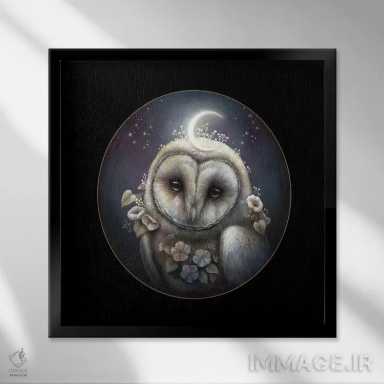 تابلو دکوراتیو روح بهار اثر کیمرا واچنا - نمای قابدار مشکی