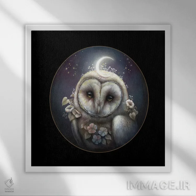 تابلو دکوراتیو روح بهار اثر کیمرا واچنا - نمای قابدار سفید