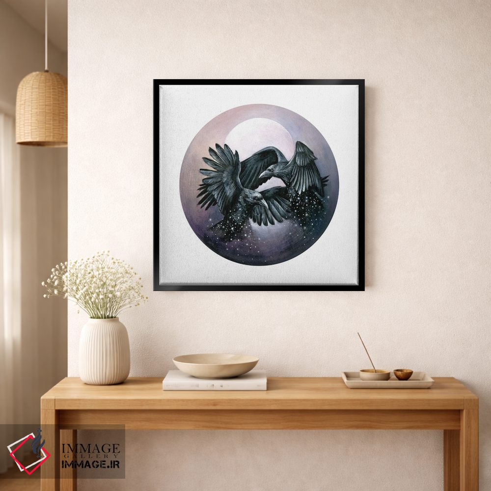 تابلو دکوراتیو کلاغ های غبار ستاره اثر کیمرا واچنا - D1B