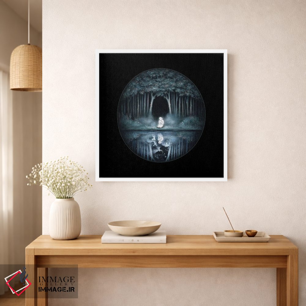 تابلو دکوراتیو آب جنگل سیاه ۱ اثر کیمرا واچنا - D1W