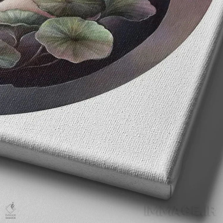 تابلو دکوراتیو پیشنهاد اثر کیمرا واچنا - نمای نزدیک بافت بوم