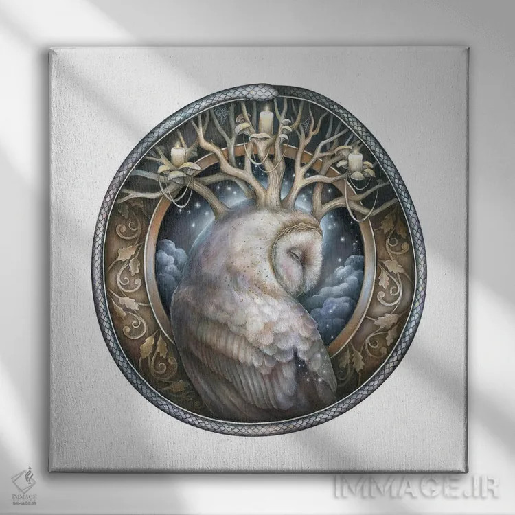 تابلو دکوراتیو زمستان اثر کیمرا واچنا - نمای روبهرو روی دیوار