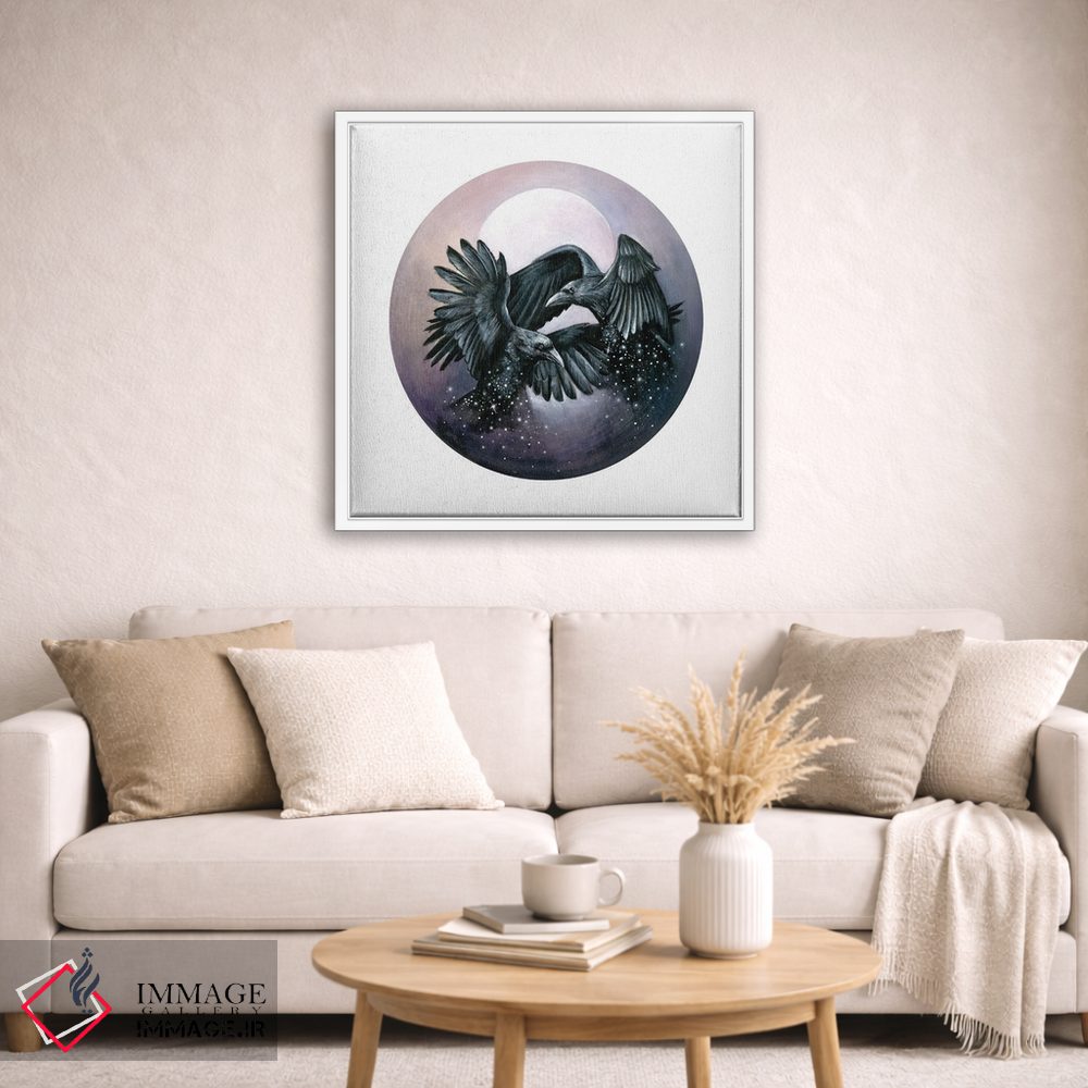 تابلو دکوراتیو کلاغ های غبار ستاره اثر کیمرا واچنا - D2W