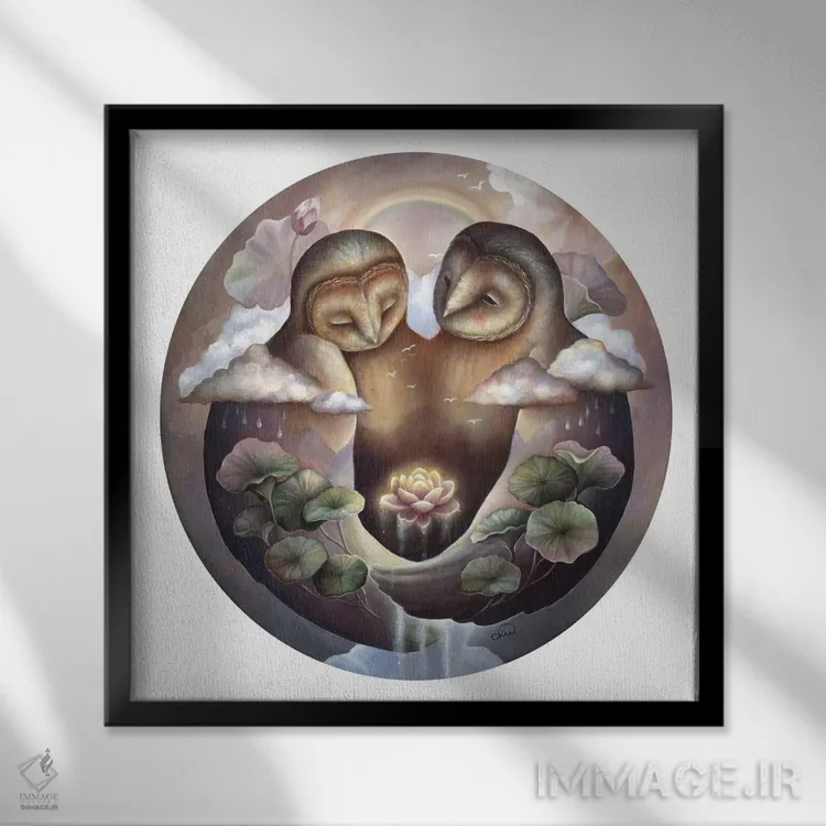 تابلو دکوراتیو پیشنهاد اثر کیمرا واچنا - نمای قابدار مشکی